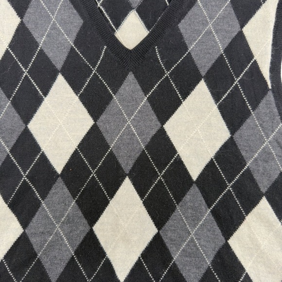 RLX Ralph Lauren Mens Argyle V Neck Merino Wool Sweater Vest Size L - Picture 3 of 6